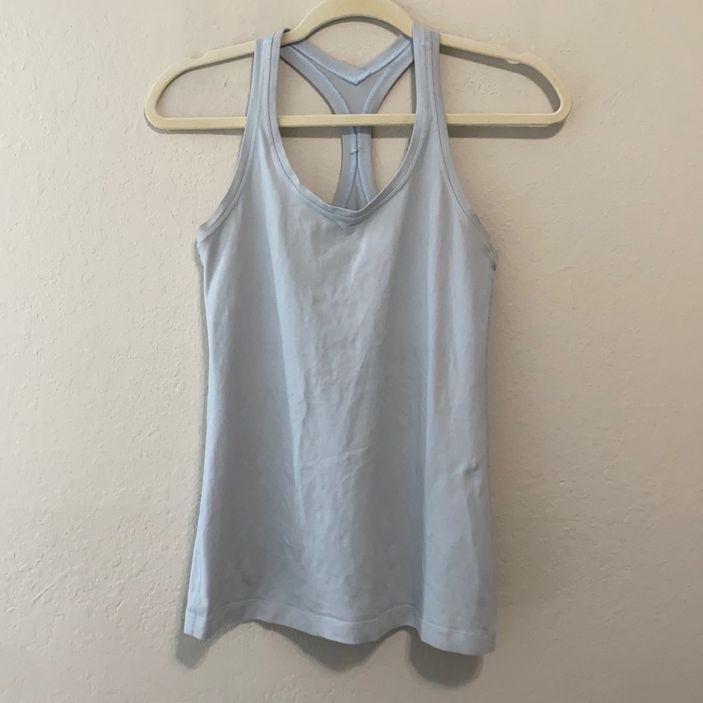 Lululemon Light Blue Racerback Tank Top